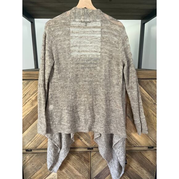 Eileen Fisher Baby Alpaca and Wool Loose Weave Waterfall Cardigan Small Petite - Picture 5 of 6